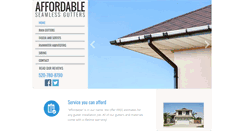 Desktop Screenshot of affordableseamlessguttersaz.com