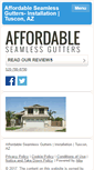 Mobile Screenshot of affordableseamlessguttersaz.com